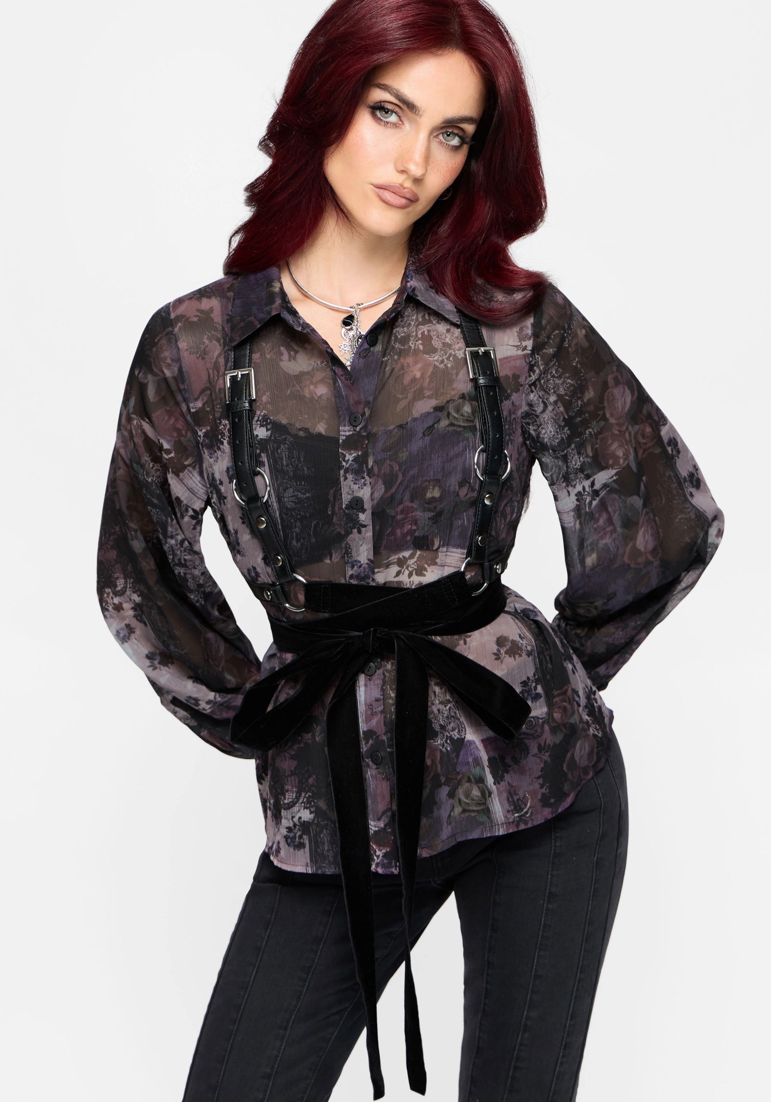 Iskra Printed Chiffon Shirt