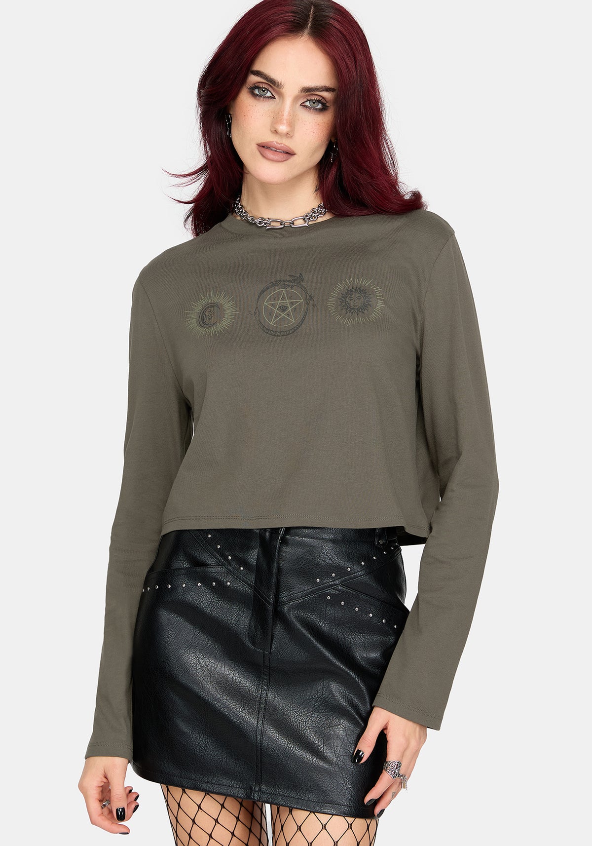 Equinox Graphic Long Sleeve Boxy T-Shirt