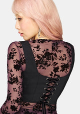 Equinox Embroidered Corset Top