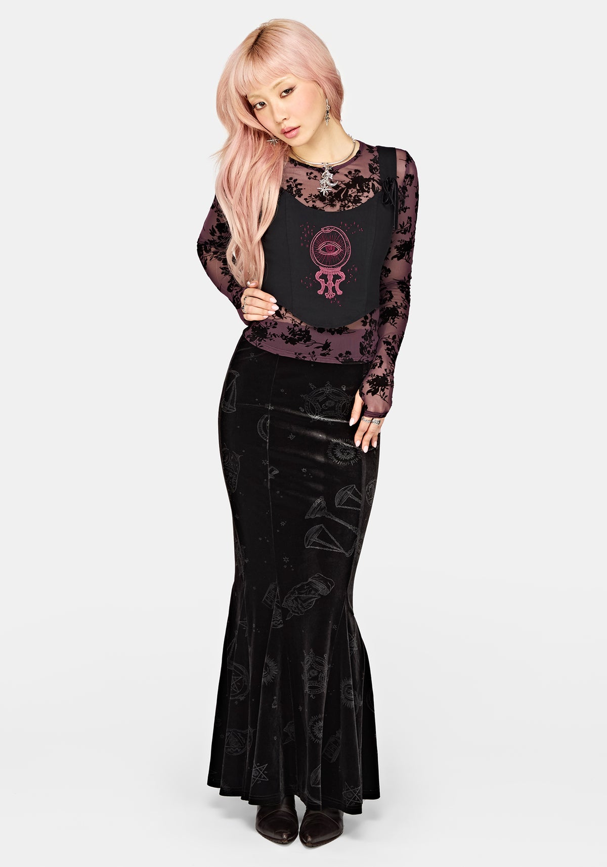 Equinox Embroidered Corset Top