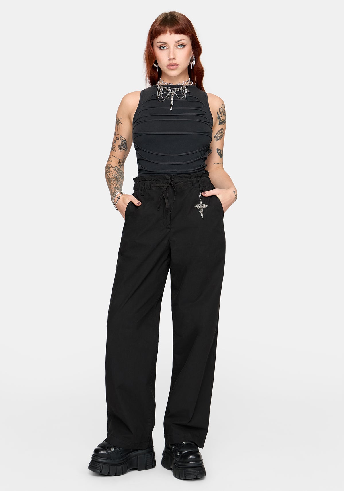 Ada Paperbag Tie Waist Trousers