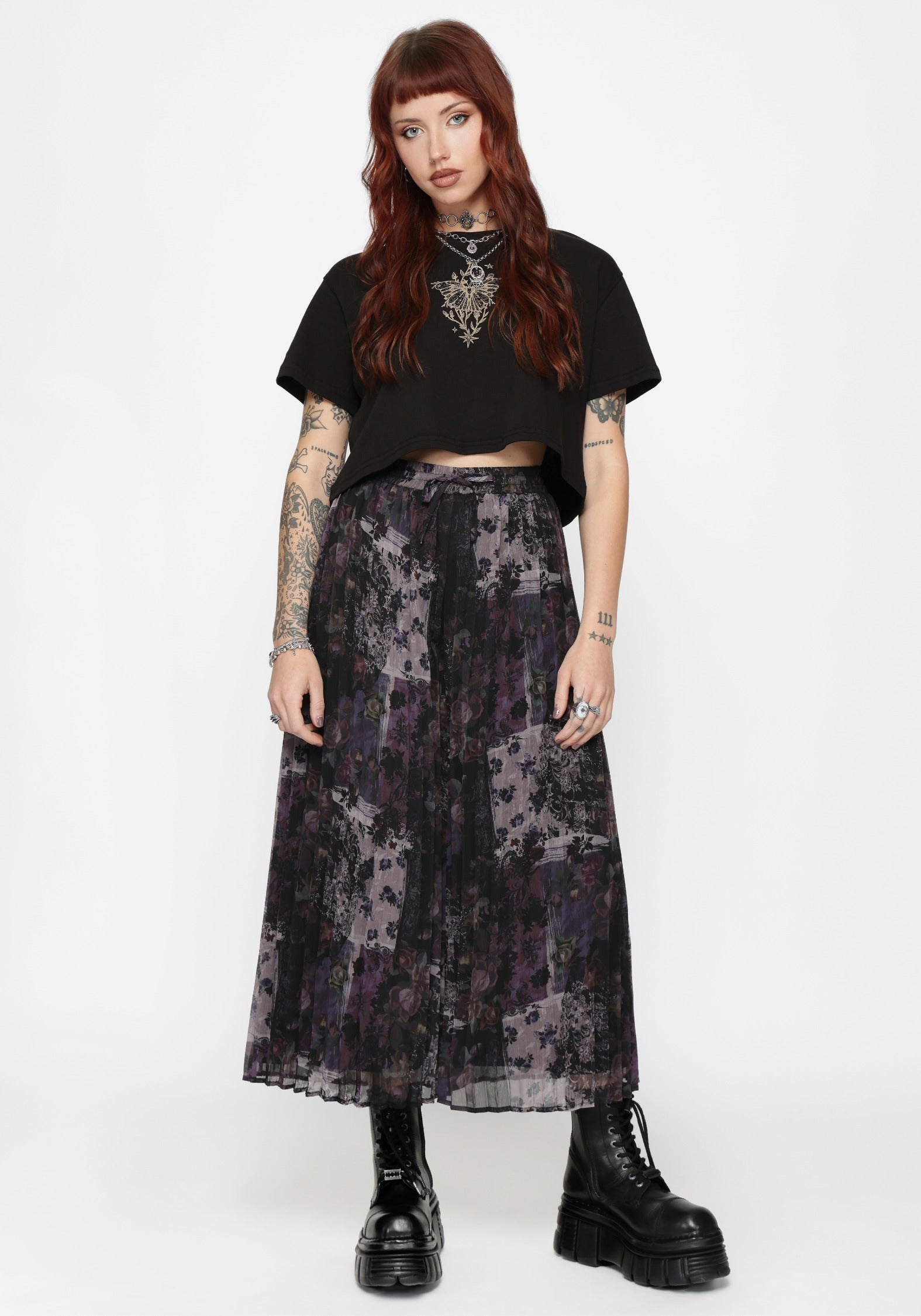 Iskra Mystic Floral Chiffon Culotte