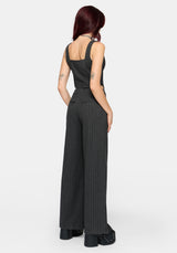Blair Pinstripe High Waist Tailored Trouser