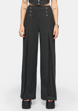 Blair Pinstripe High Waist Tailored Trouser