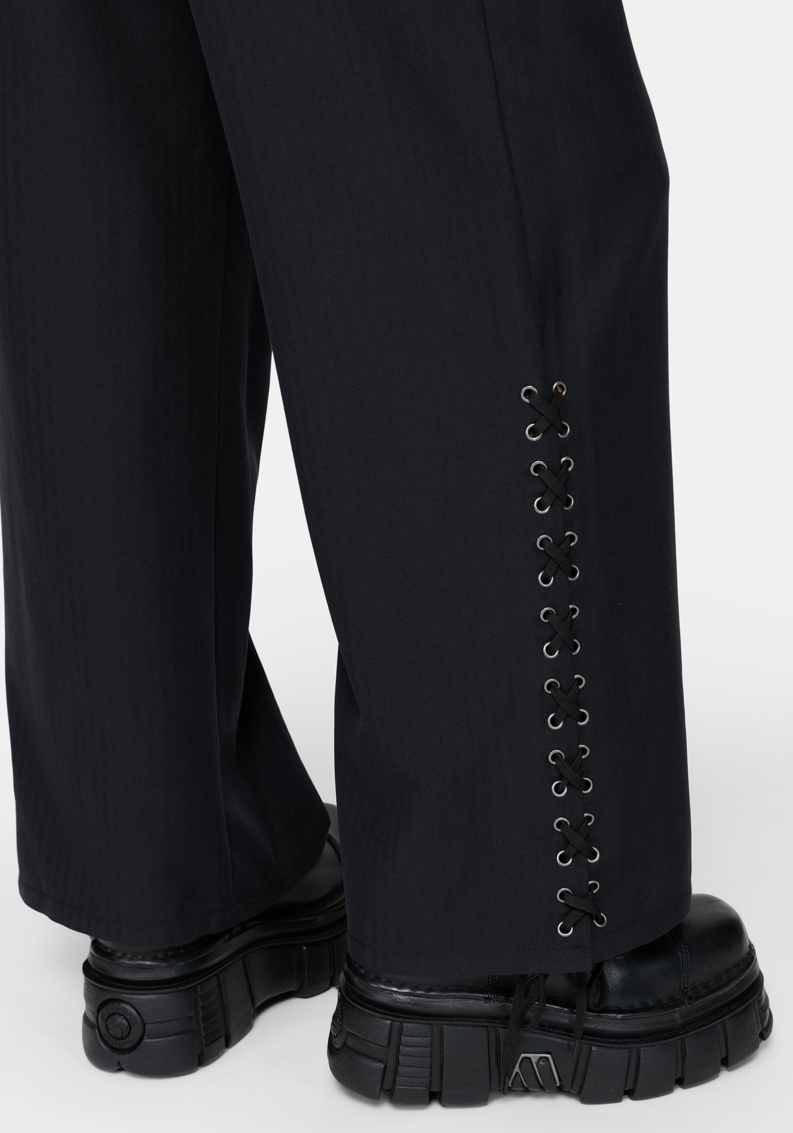 Devon Lace Up Wide Leg Trouser