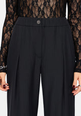 Devon Lace Up Wide Leg Trouser