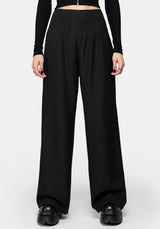 Suki Wide Leg Micro Pleated Trouser