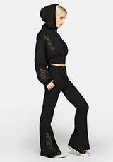 Ouro Embroidered Flared Jogger UK 6