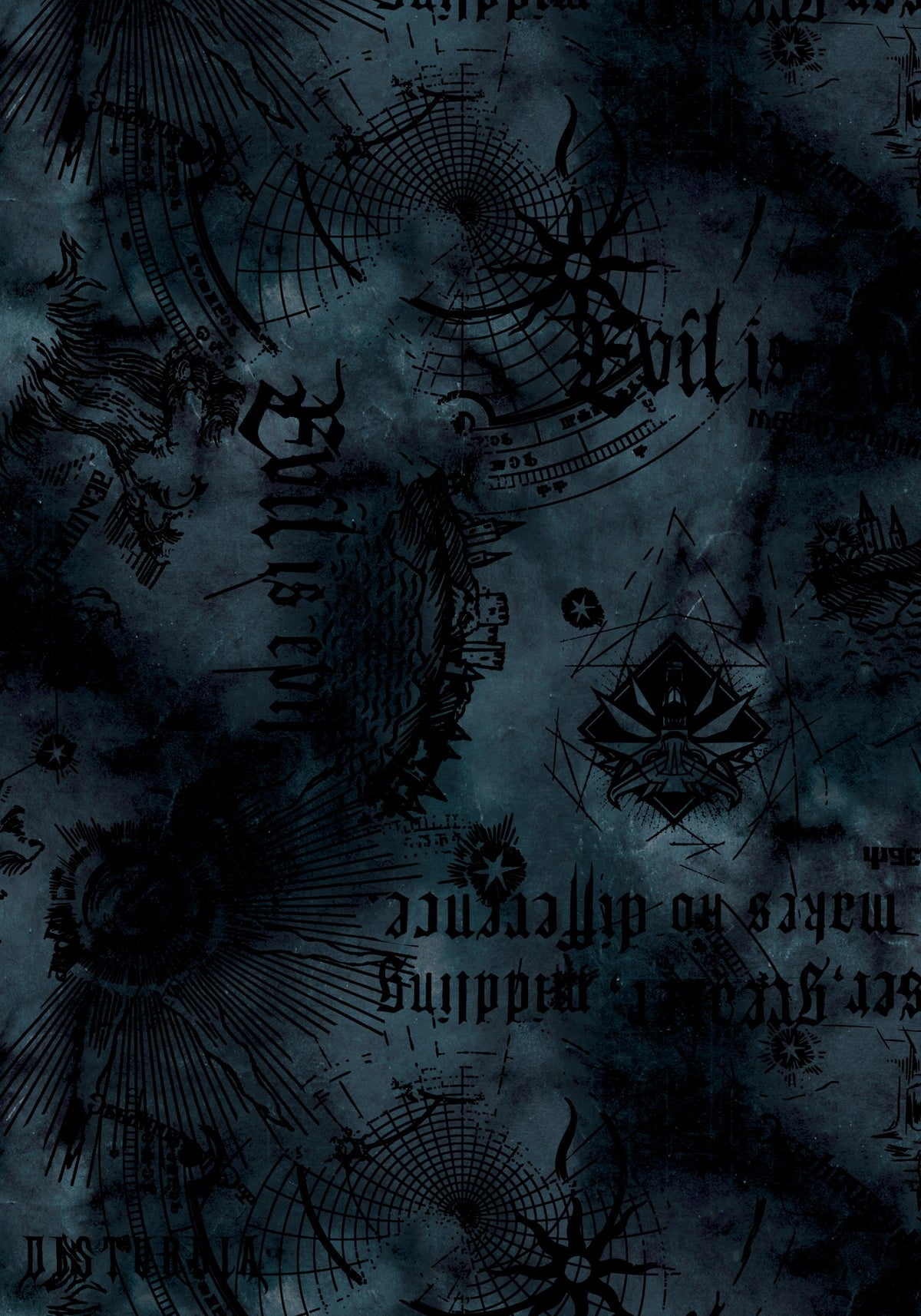 Disturbia x The Witcher Flocked Mesh Midaxi Dress