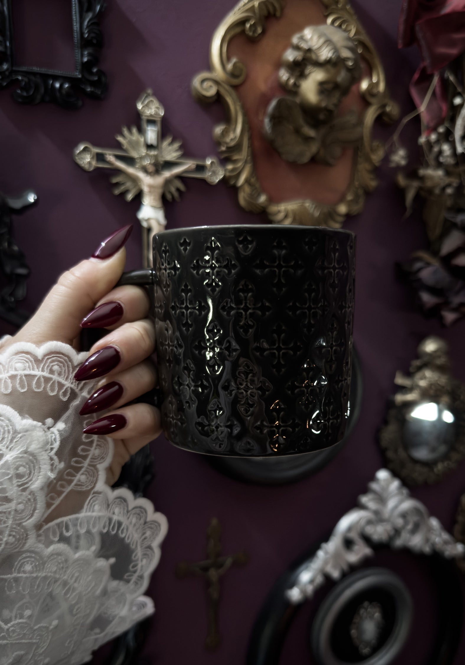 Crux Debossed Ombre Mug (4 Piece Set)