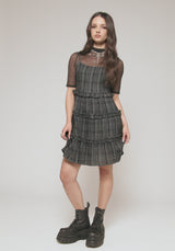 Caledon Check Gauze Cami Mini Dress