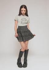 Caledon Check Gauze Mini Skirt