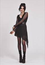 Sabriel Flute Sleeve Mini Dress