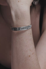 Amorata Lovers Sterling Silver Bangle