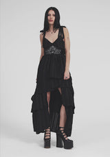 Acantha Tiered Front Split Gown