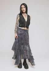 Thorn Bloom Embellished Suede Waistcoat