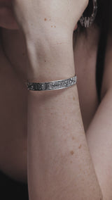 Amorata Lovers Sterling Silver Bangle