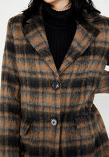 Lore Plaid Longline Coat