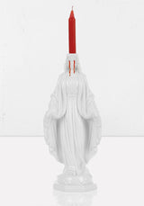 CRYING MADONNA CANDLE HOLDER