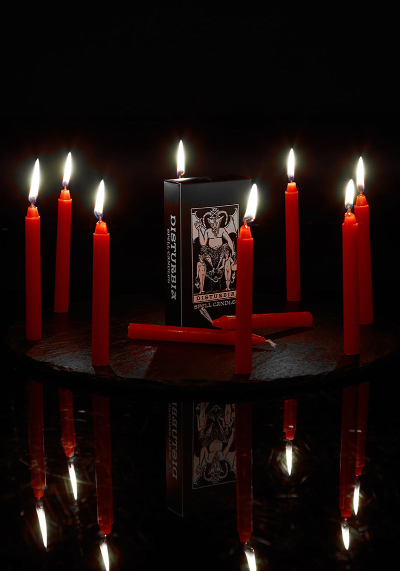 10 PACK RED CANDLES