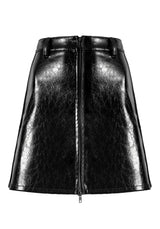 Hellraisa Faux Leather A-Line Skirt