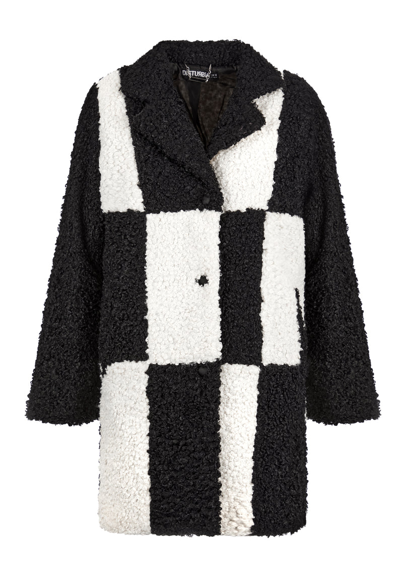 Dreamtime Checkerboard Teddy Coat