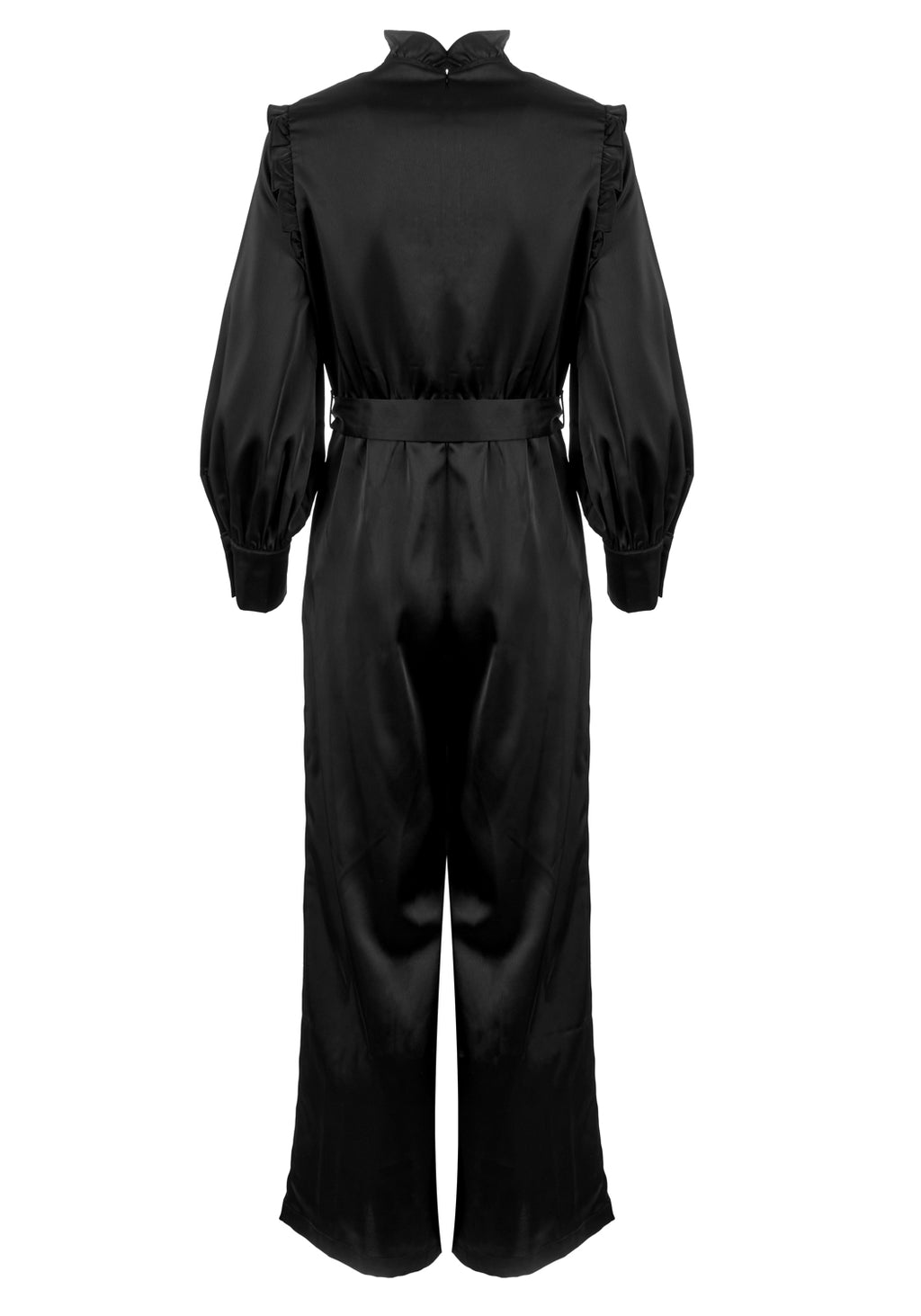 Obsession Pintuck Ruffle Jumpsuit Disturbia