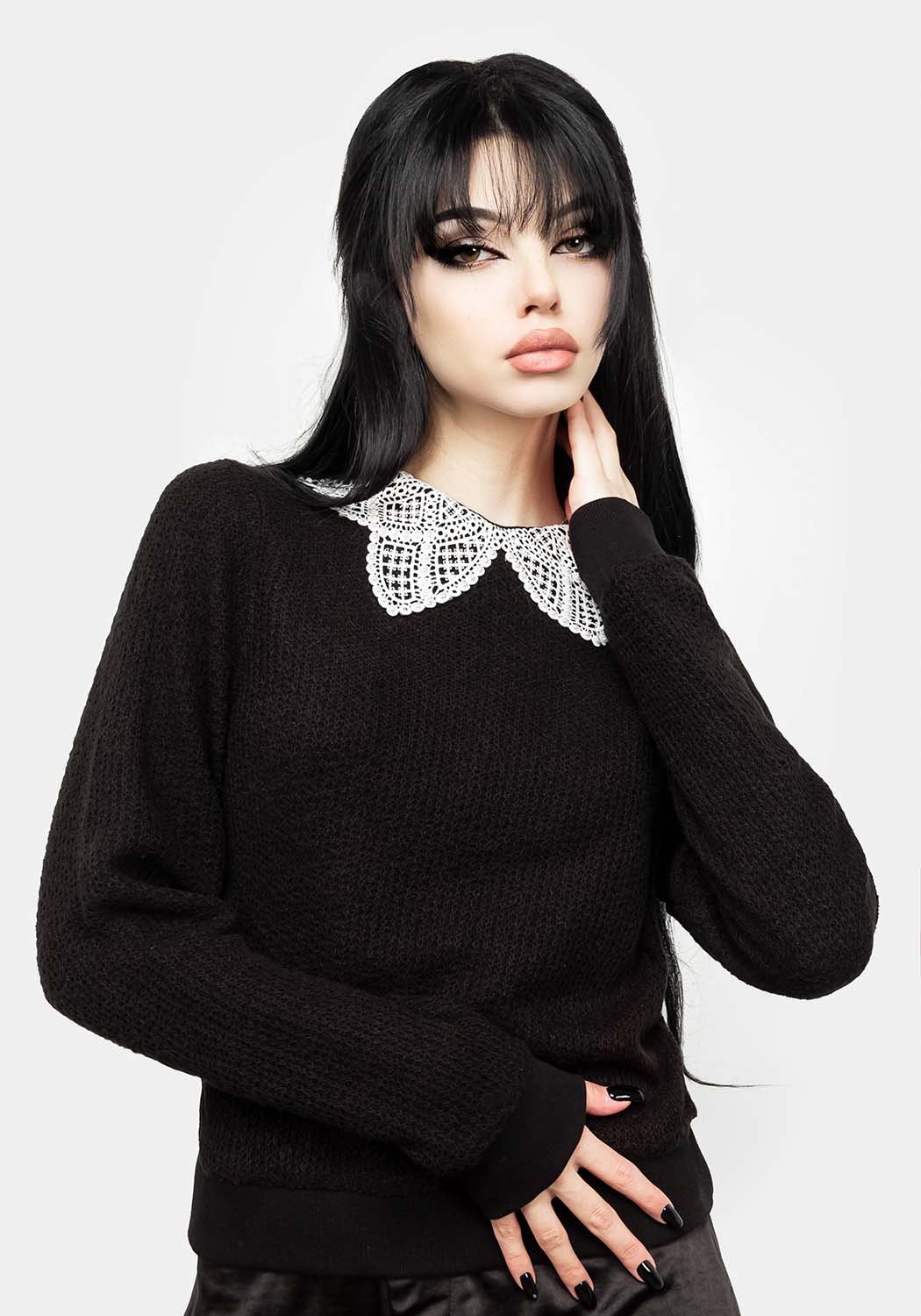 Sanctum Lace Collar Jumper Disturbia