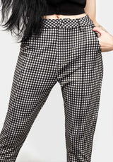 Martha Gingham Tapered Trousers