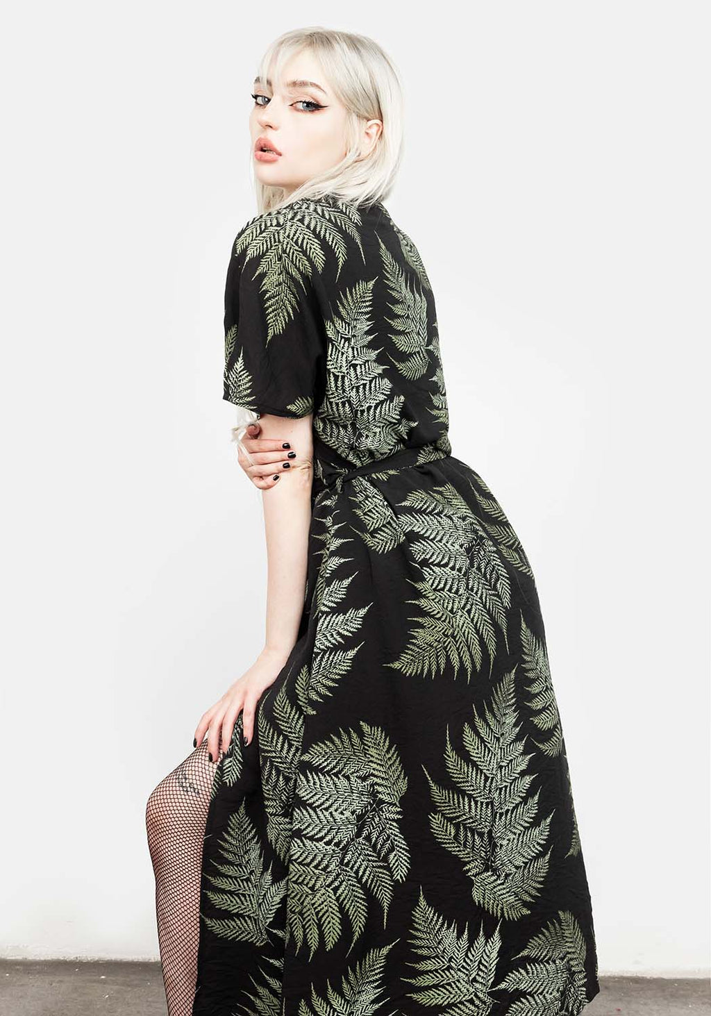 Fern cross midi dress