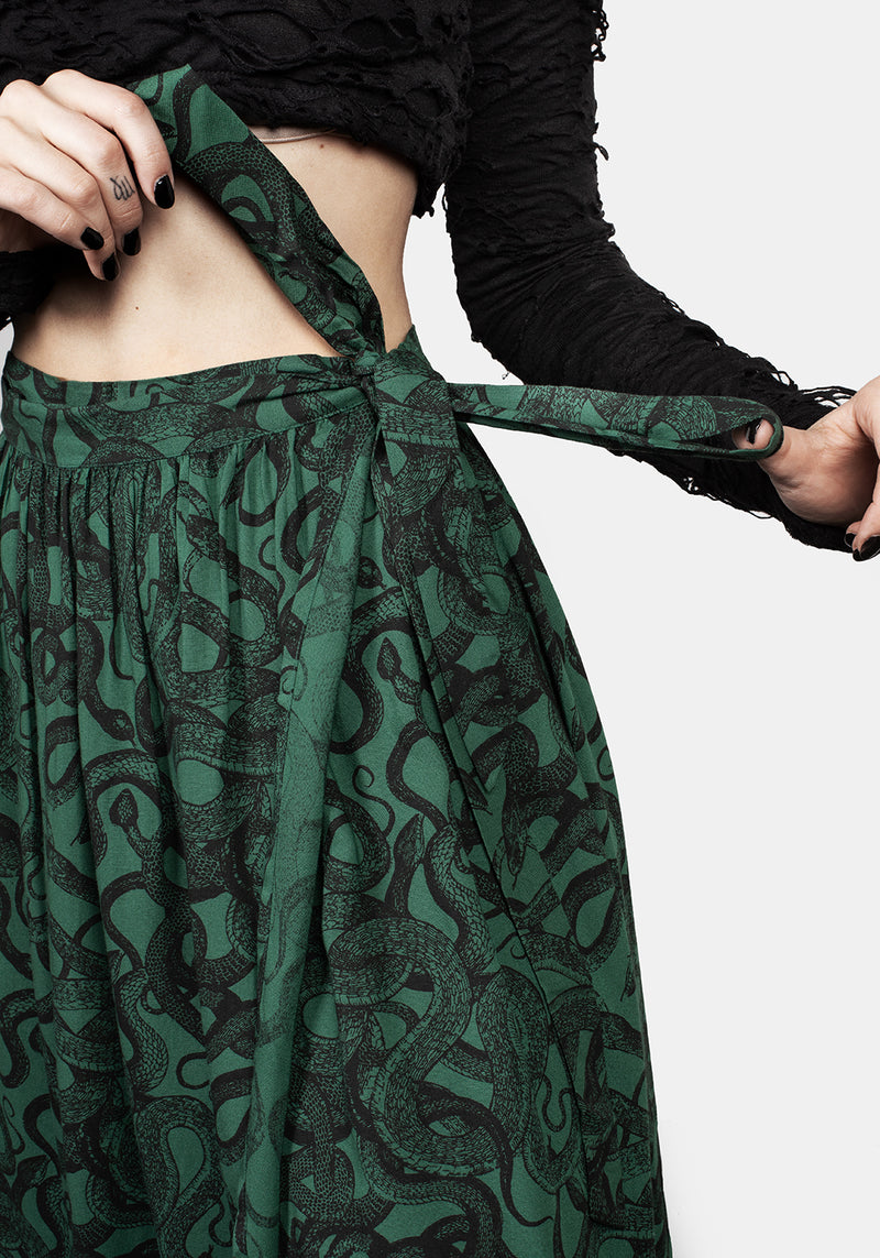 Womens Clothing Blue Vanilla Snake Print Dress Blue Vanilla Gold