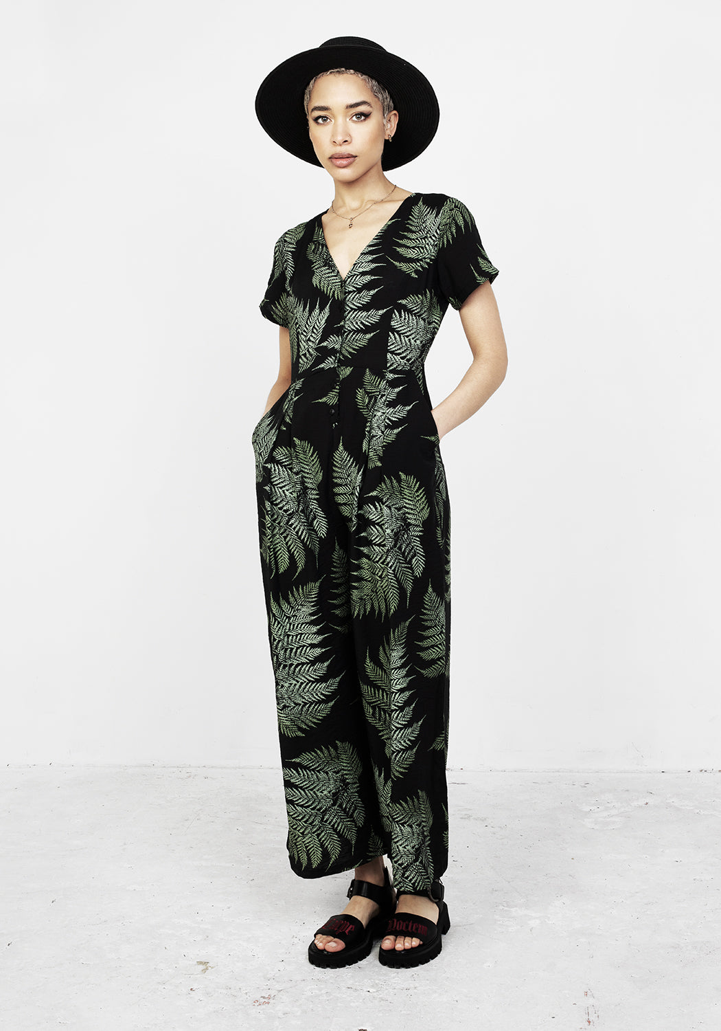 Blue Fern Jumpsuit