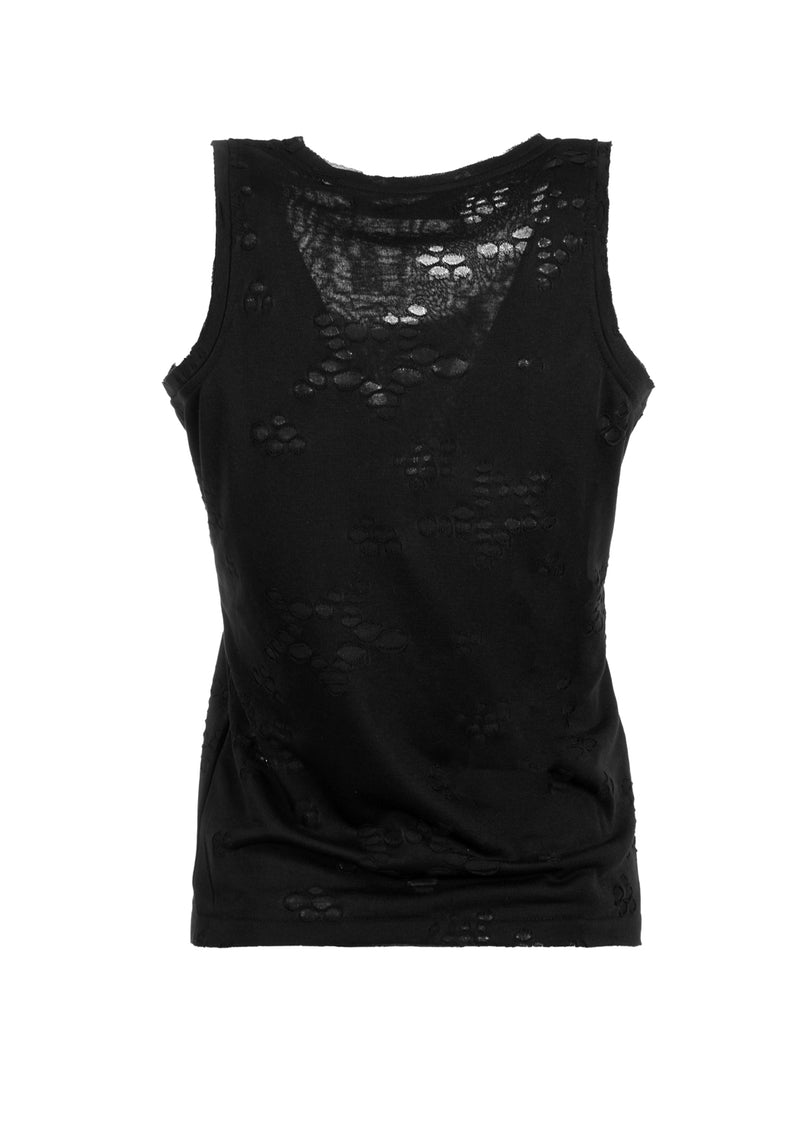 Thrashed Distressed Jersey Tank Top