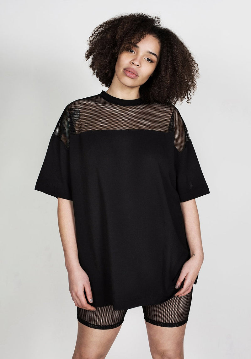 Disturbia Mesh Oversized Tee T-Shirts - Main Image