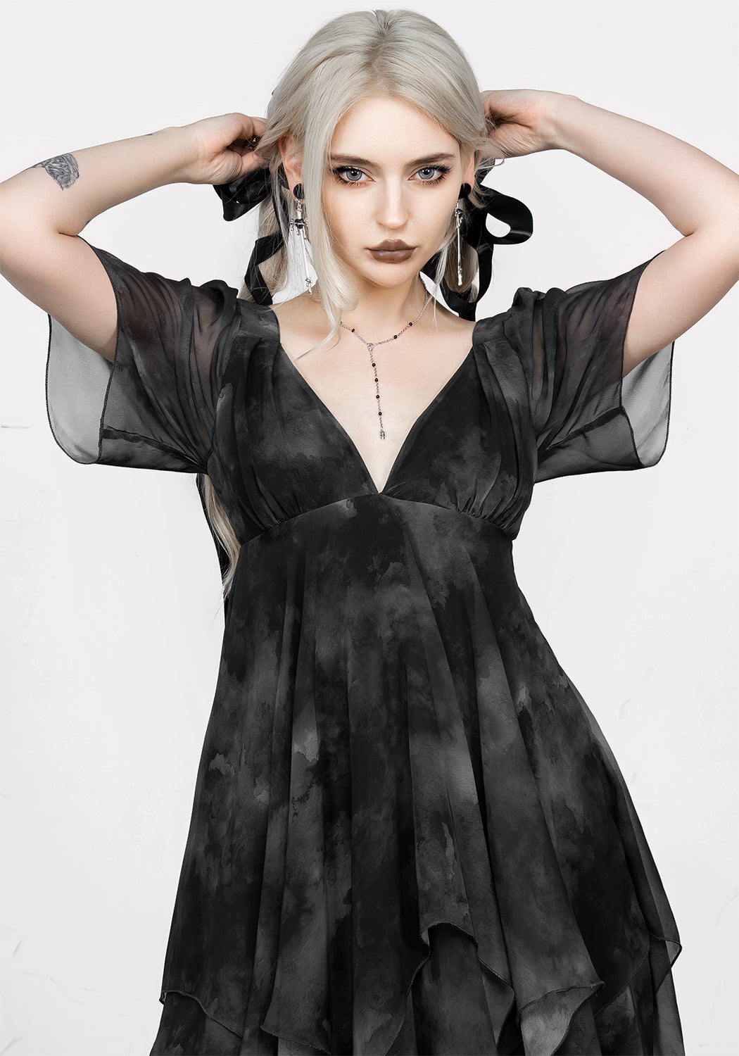 Tempest Layered Midi Dress – Disturbia