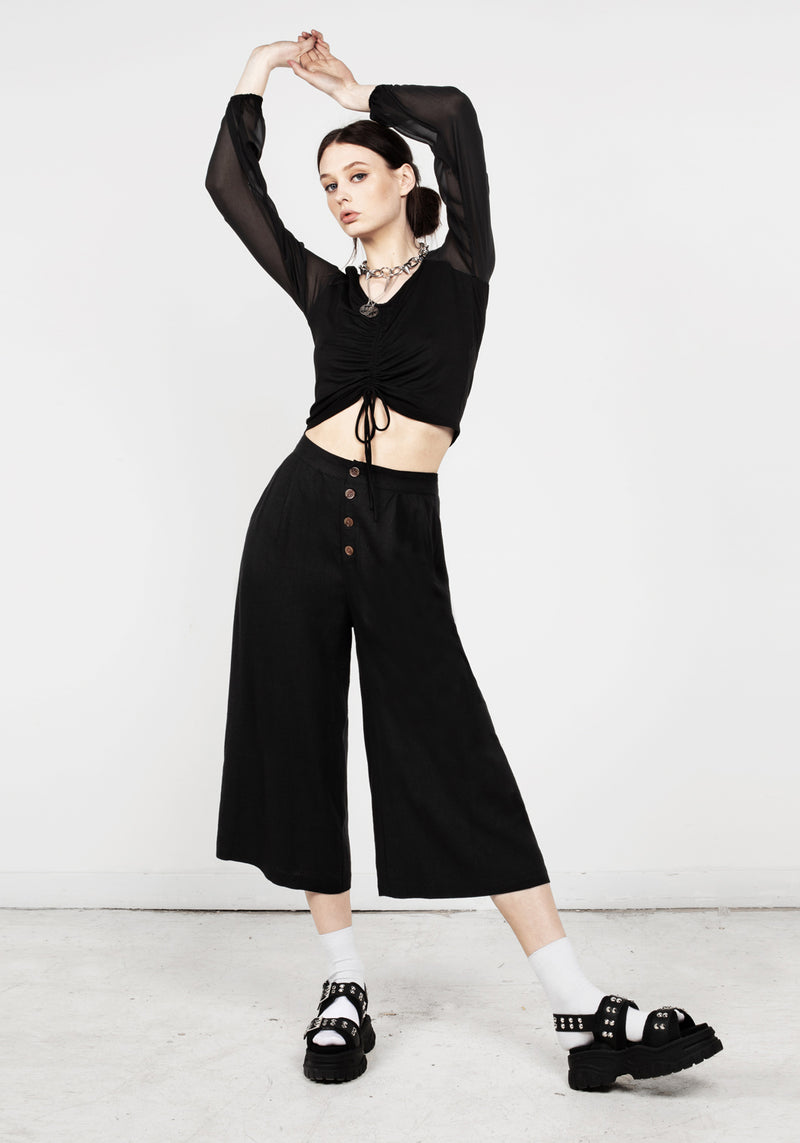 Mildred Flowy Crop Trousers