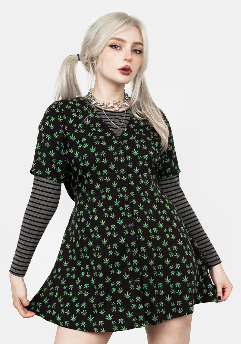 MARY JANE BUTTON UP DRESS