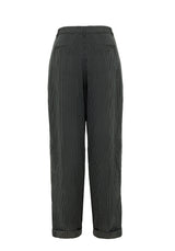 DANDY STRIPED TROUSERS WITH CHAIN