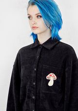 AMANITA EMBROIDERED TOWELLING SHIRT