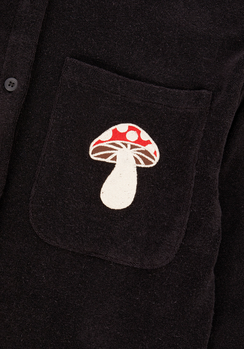 AMANITA EMBROIDERED TOWELLING SHIRT