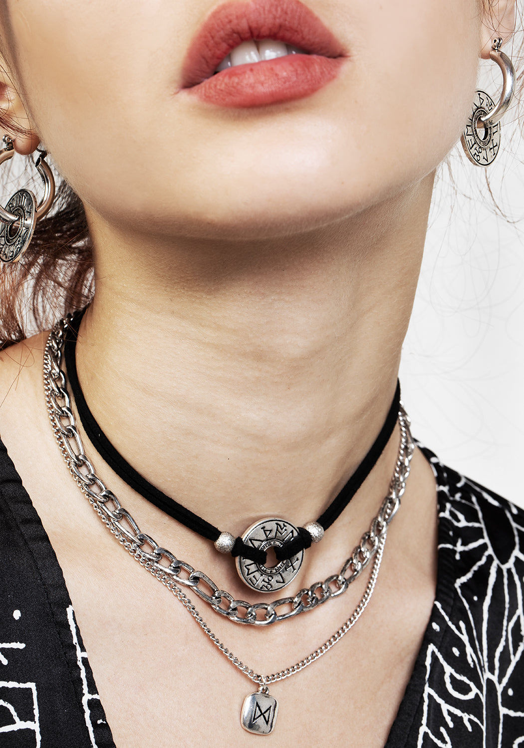 Disturbia | Runes Layered Necklace | Necklaces
