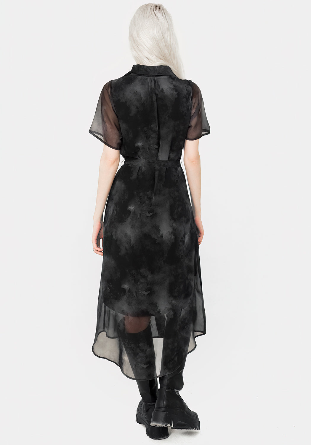 HIGH LOW MIDI SHIRT DRESS TEMPLE TEMPTRESS
