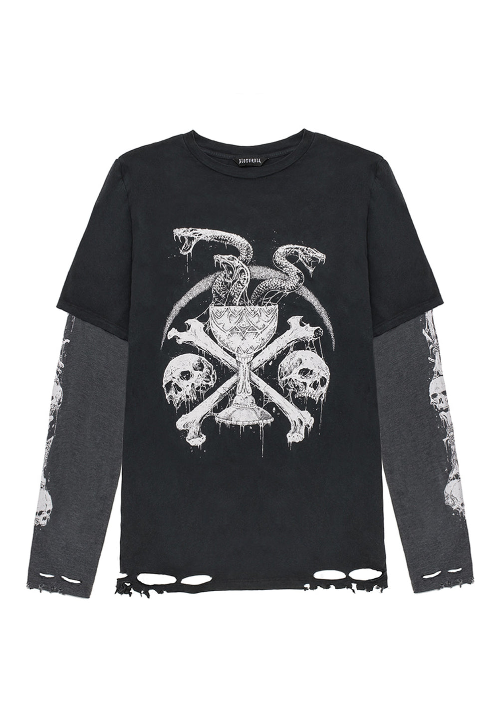 Disturbia | Temptation Snakes Unisex Layered Distressed Long