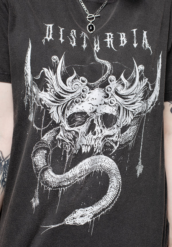 Temptation Snakes Unisex Acid Washed T-shirt