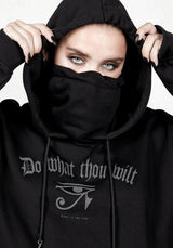 Thelema Face Cowl Hoody